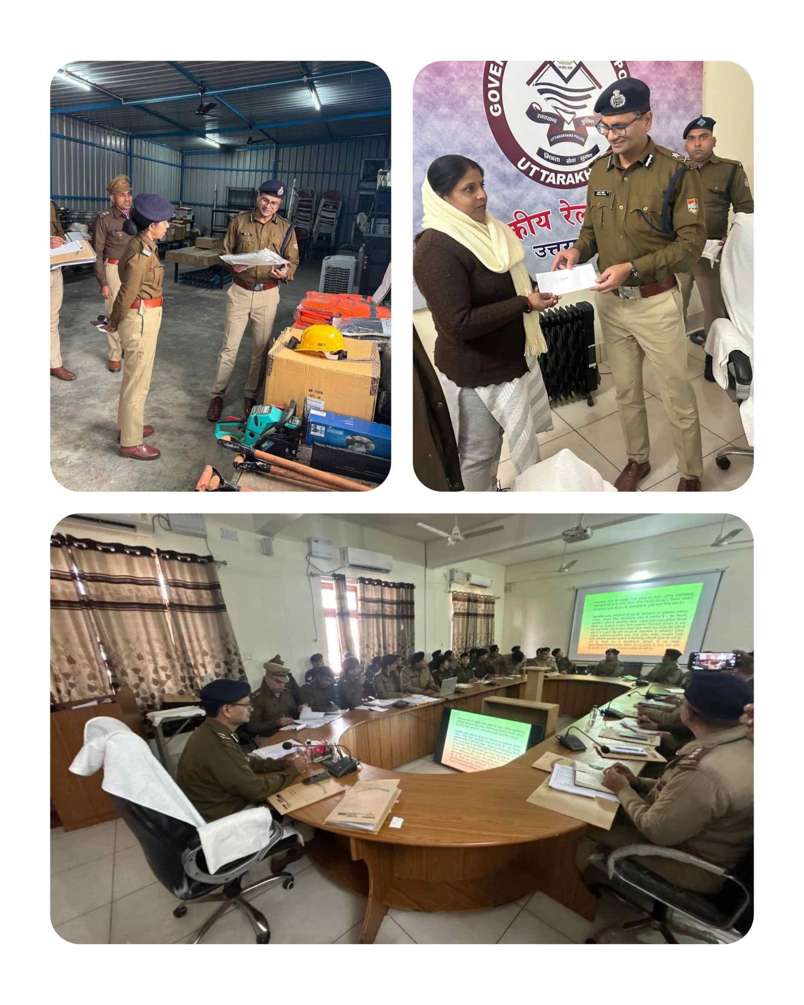 पुलिस महानिरीक्षक रेलवेज का जीआरपी लाइन व मुख्यालय निरीक्षण, अपराध-प्रशासनिक कार्यों की समीक्षा, 200 गुमशुदा मोबाइल बरामद कर लौटाए