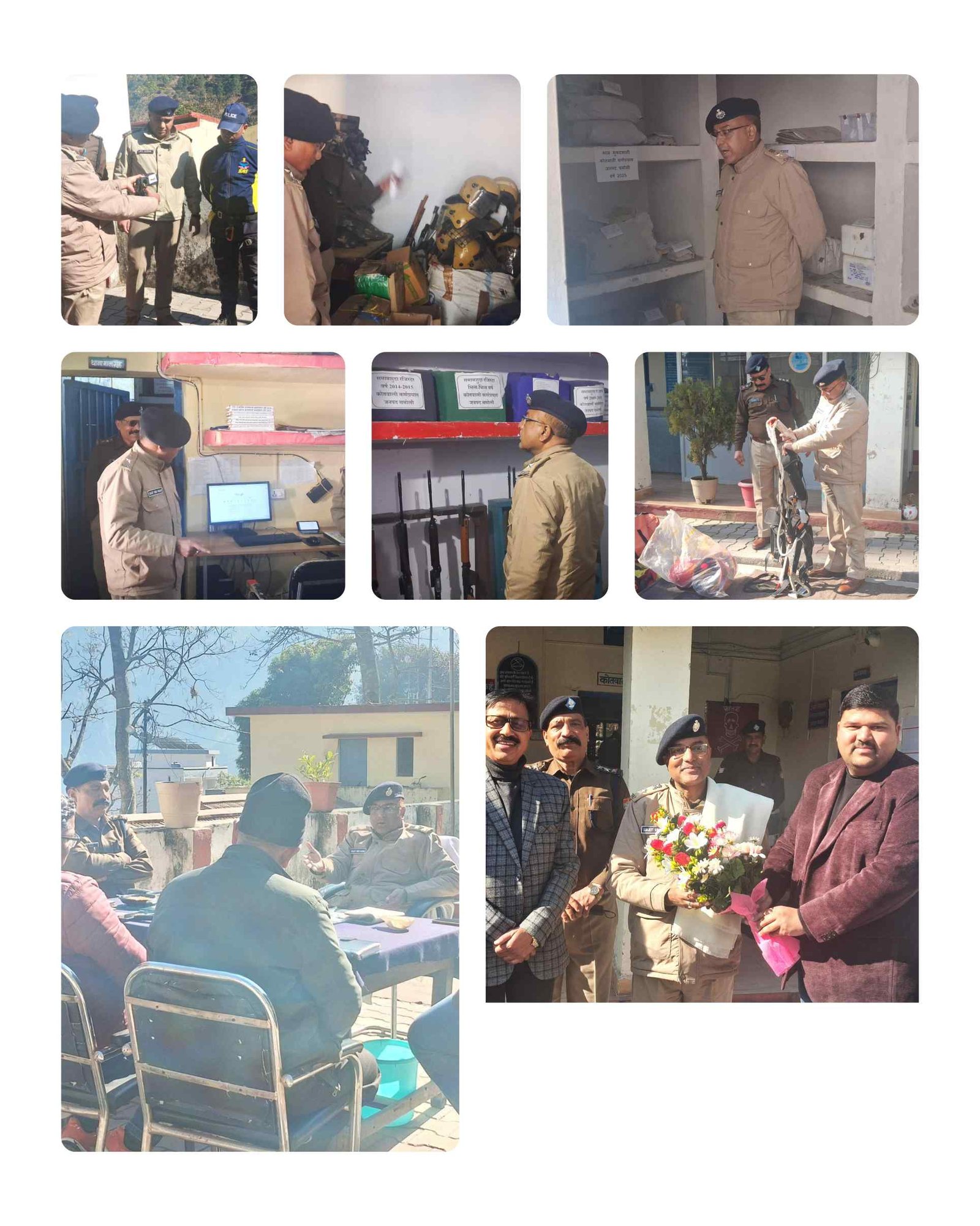 कर्णप्रयाग कोतवाली में एसपी चमोली का औचक निरीक्षण, आपदा उपकरणों के संचालन में जवानों की मुस्तैदी परखी