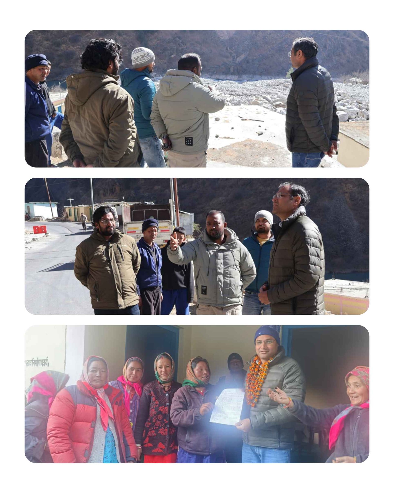 शीतकाल के अंतिम प्रवास वाले गांव लौंग पहुंचे जिलाधिकारी