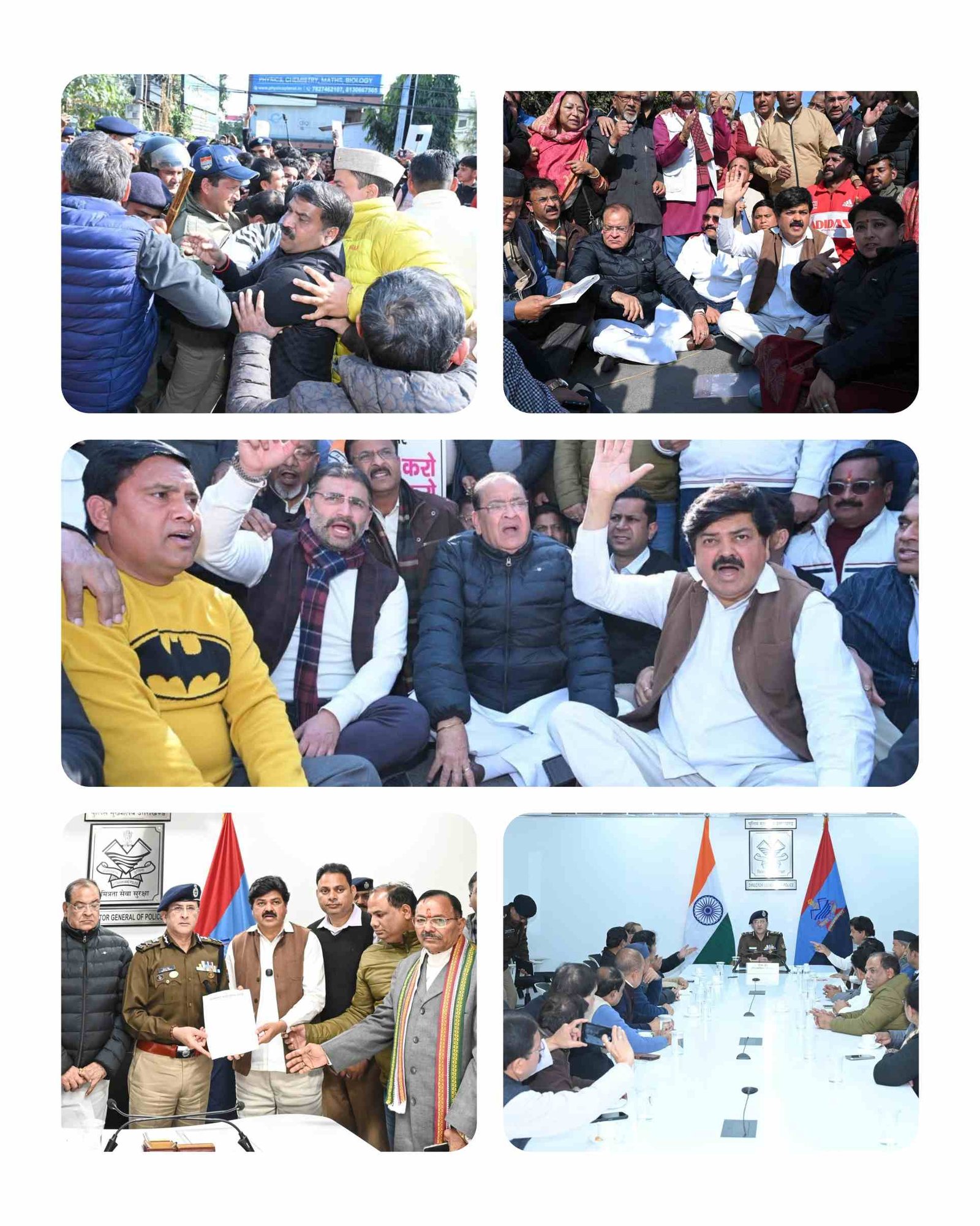 किसान सुखवंत सिंह आत्महत्या मामले में न्यायिक जांच व एसएसपी हटाने की मांग, कांग्रेस का पुलिस मुख्यालय पर प्रदर्शन