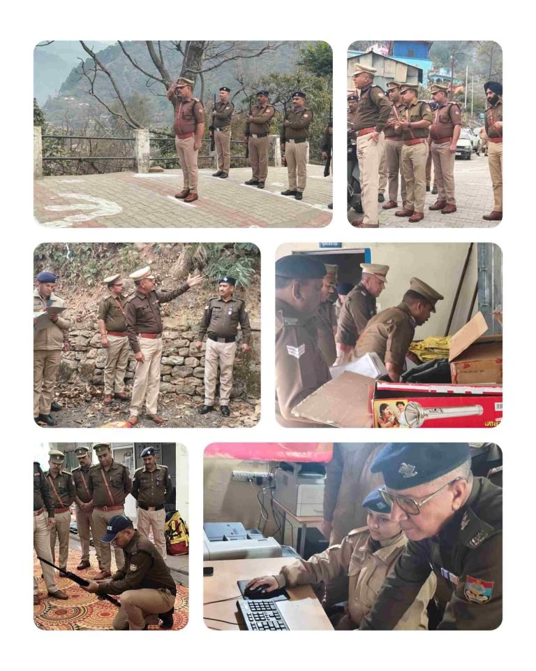 थानों की कार्यप्रणाली को सुदृढ़ बनाने की दिशा में अहम पहल, पुलिस उपाधीक्षक कर्णप्रयाग ने कोतवाली कर्णप्रयाग का किया अर्द्धवार्षिक निरीक्षण