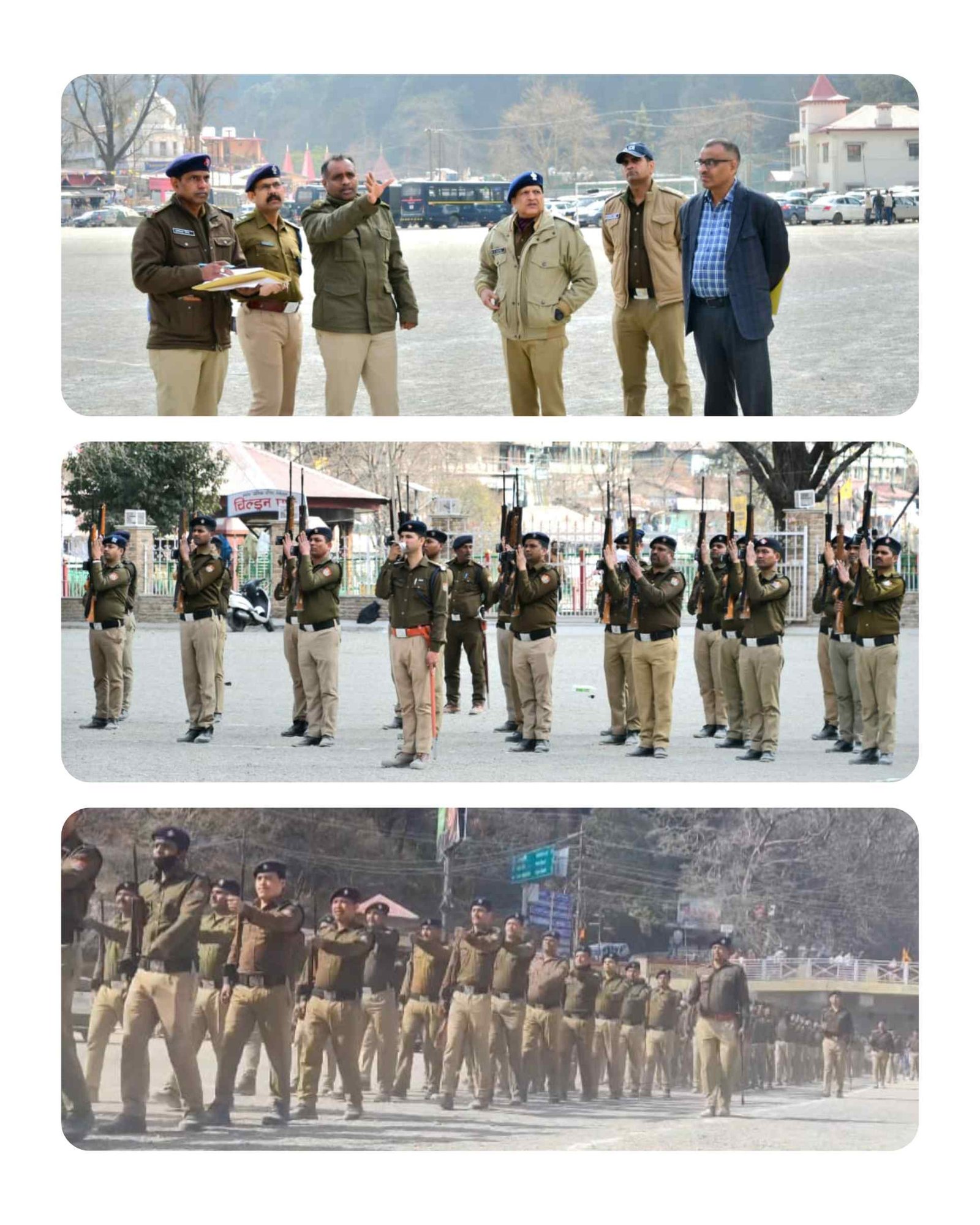 जवानों की दक्षता बढ़ाने हेतु जवानों को कराया अभ्यास ,साथ ही गणतंत्र दिवस समारोह की तैयारियों का लिया जायजा