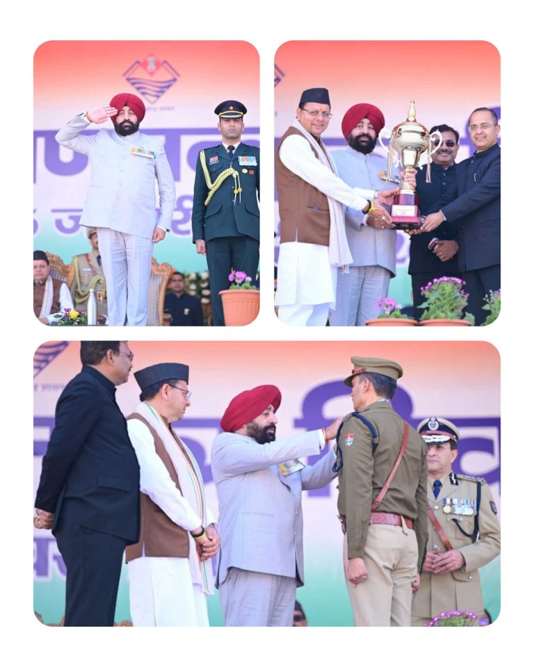 परेड ग्राउंड में गणतंत्र दिवस का भव्य आयोजन, राज्यपाल ने फहराया तिरंगा, उत्कृष्ट सेवाओं के लिए सम्मान