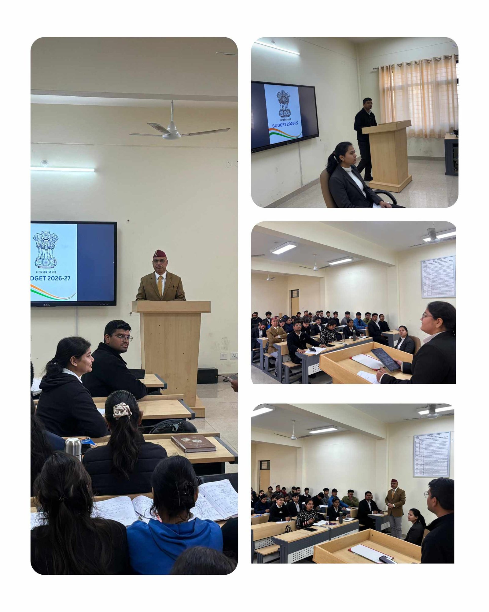 कर्तव्यबोध से प्रेरित बजट खूब भाया प्रबंधन के विद्यार्थियों को