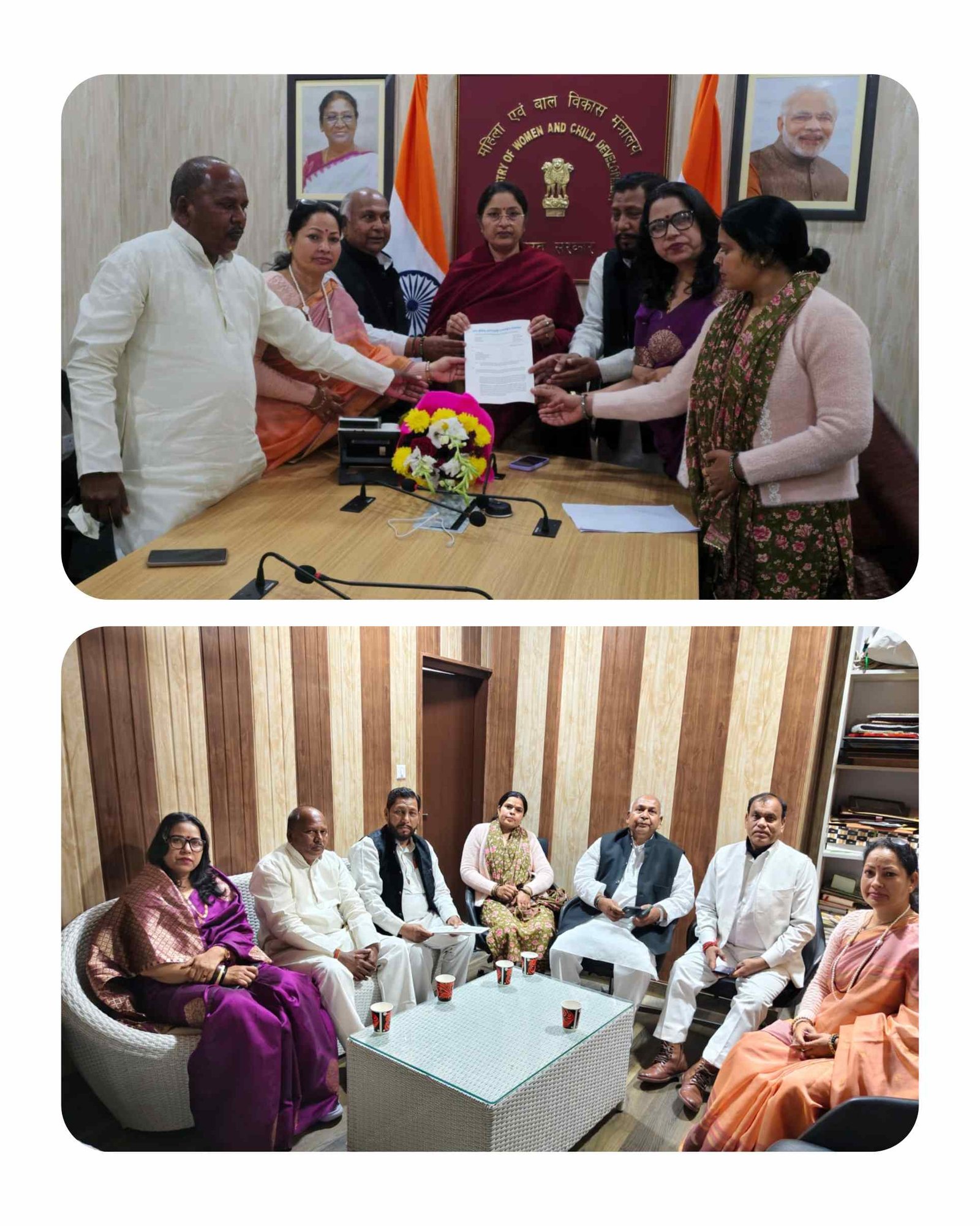 आंगनबाड़ी कार्यकर्ताओं की अनदेखी पर फेडरेशन ने जताई नाराजगी, केंद्रीय मंत्री अन्नपूर्णा देवी से हुई मुलाकात