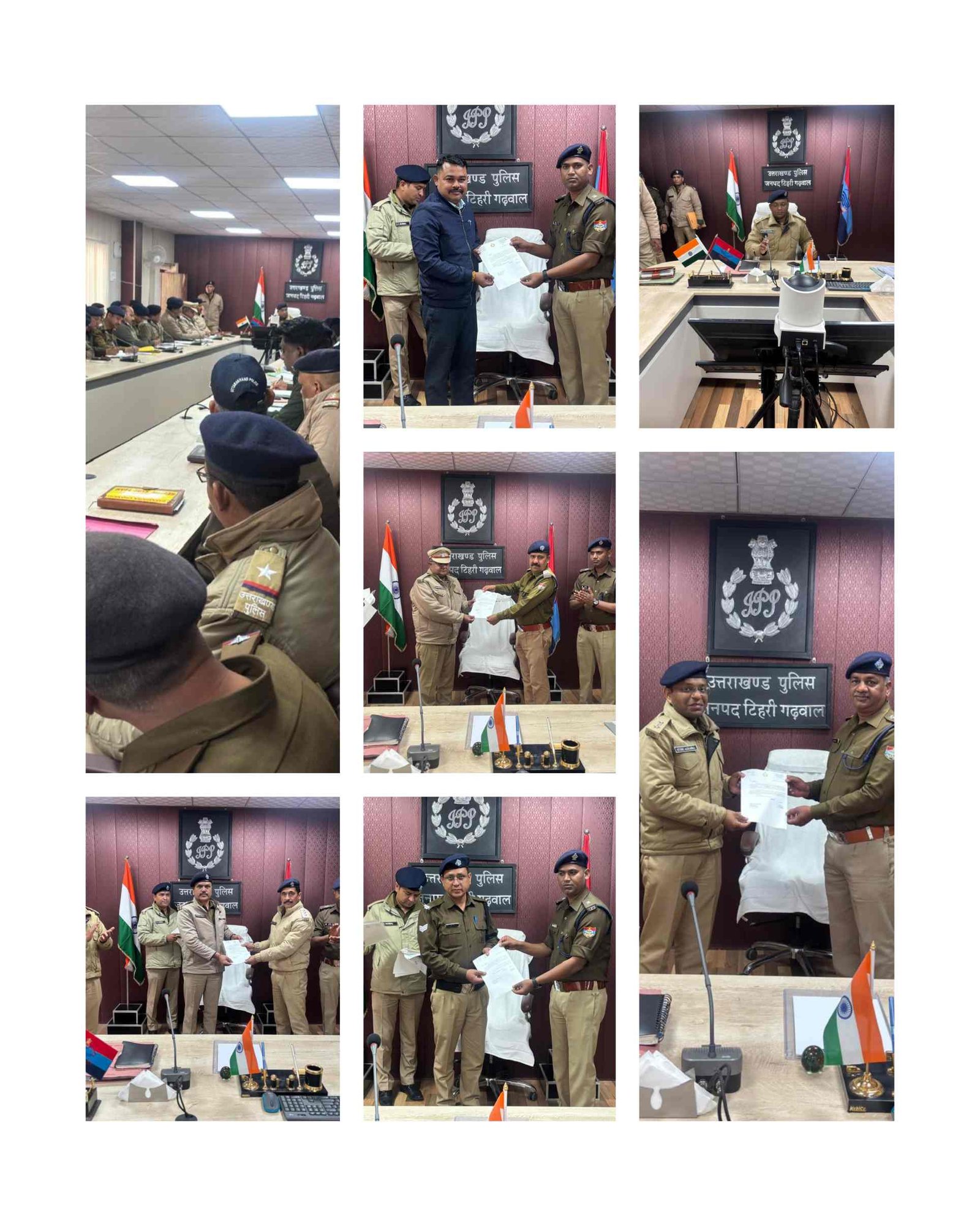 टिहरी गढ़वाल में मासिक अपराध गोष्ठी आयोजित, उत्कृष्ट कार्य करने वाले 26 पुलिसकर्मी सम्मानित