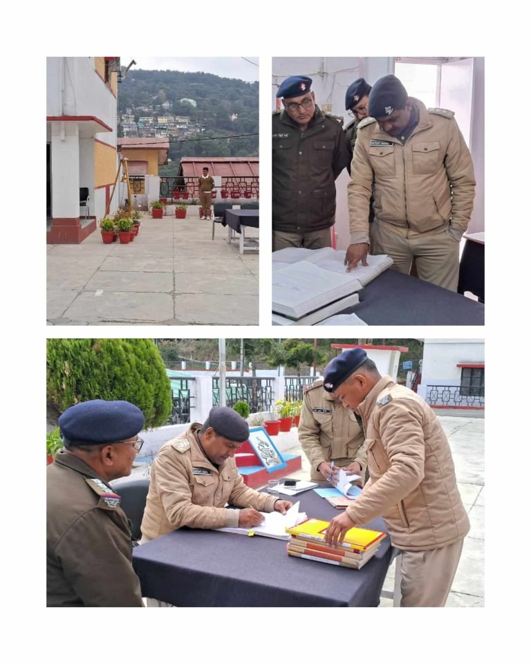 सीओ नैनीताल रविकांत सेमवाल ने पुलिस लाइन का त्रैमासिक निरीक्षण कर दिए आवश्यक दिशा-निर्देश