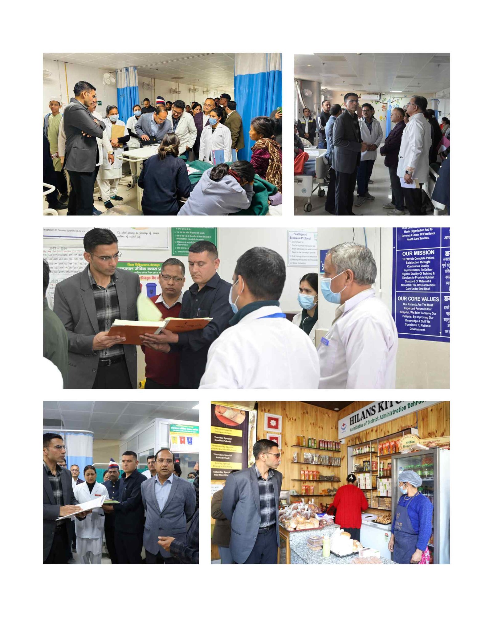 डीएम सविन बंसल का कोरोनेशन अस्पताल निरीक्षण; पैथोलॉजी समय बढ़ा, चंदन लैब की 3 माह की रिपोर्ट तलब, 10 लाख मरम्मत को स्वीकृत