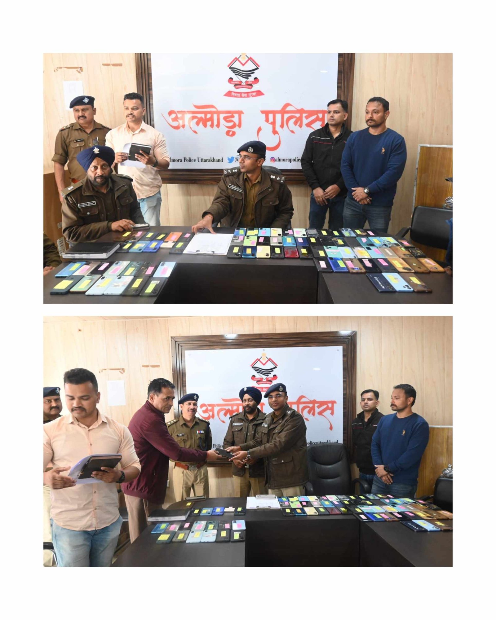 होली पर अल्मोड़ा पुलिस का भरोसे का तोहफा: 11.14 लाख के 76 गुम मोबाइल बरामद, एसएसपी ने स्वामियों को किए सुपुर्द