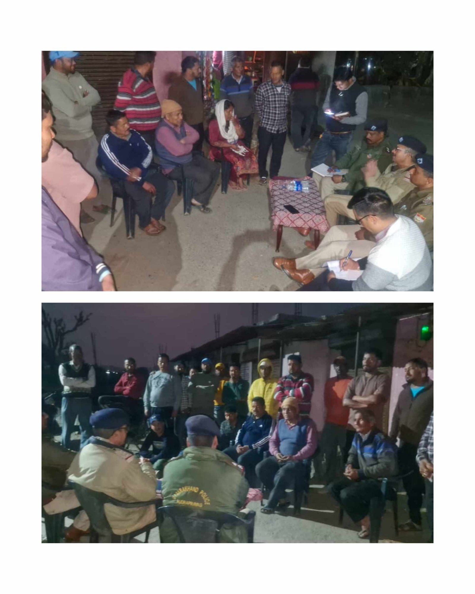 रुद्रप्रयाग में पुलिस का ‘प्रहरी पड़ाव’ अभियान शुरू, जवाड़ी गांव में पहली रात्रि चौपाल आयोजित