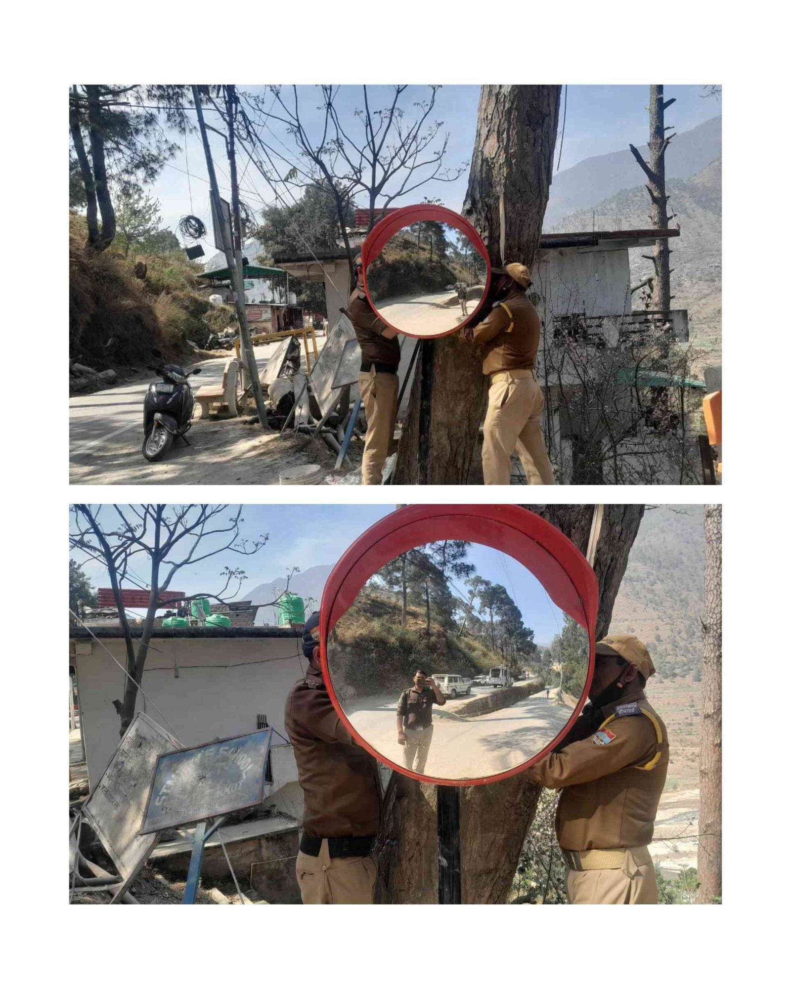 चारधाम यात्रा 2026: यमुनोत्री मार्ग के ब्लाइंड स्पॉट पर लगाए गए कॉन्वेक्स मिरर, दुर्घटनाओं पर लगेगा अंकुश