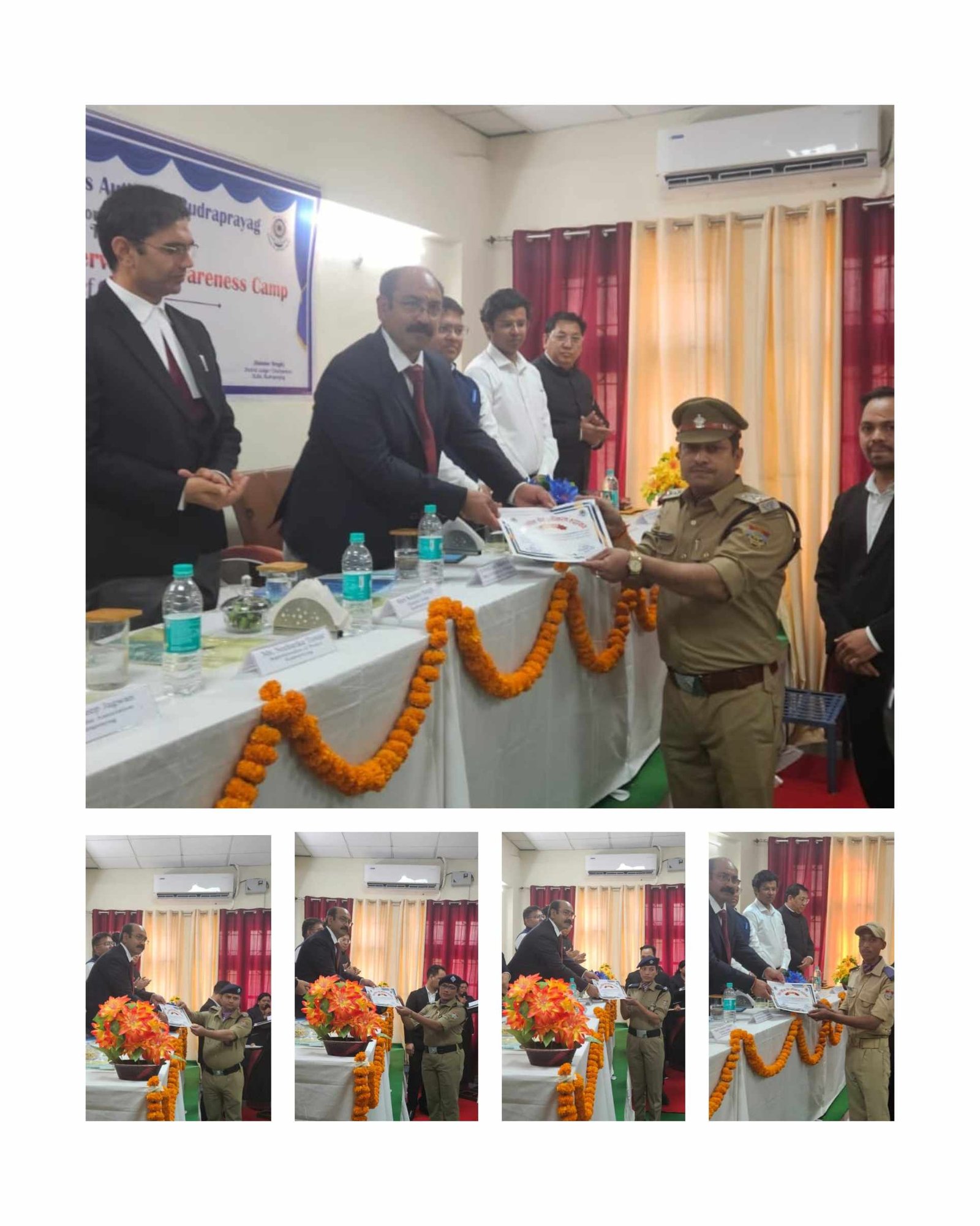 रुद्रप्रयाग में विधिक जागरूकता शिविर आयोजित, उत्कृष्ट कार्य पर पुलिस कर्मियों को प्रशस्ति पत्र से सम्मानित