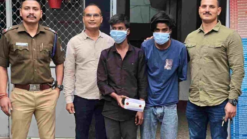 मंगलपड़ाव मोबाइल लूट कांड का खुलासा, गूगल पे से 42 हजार उड़ाने वाले दो युवक गिरफ्तार