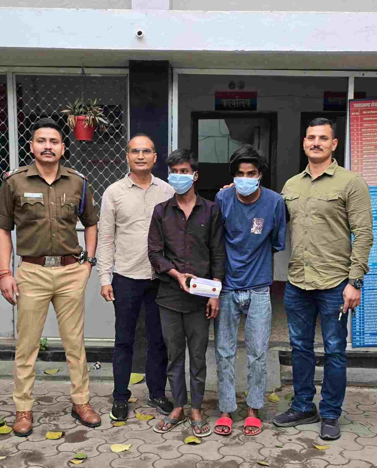 मंगलपड़ाव मोबाइल लूट कांड का खुलासा, गूगल पे से 42 हजार उड़ाने वाले दो युवक गिरफ्तार