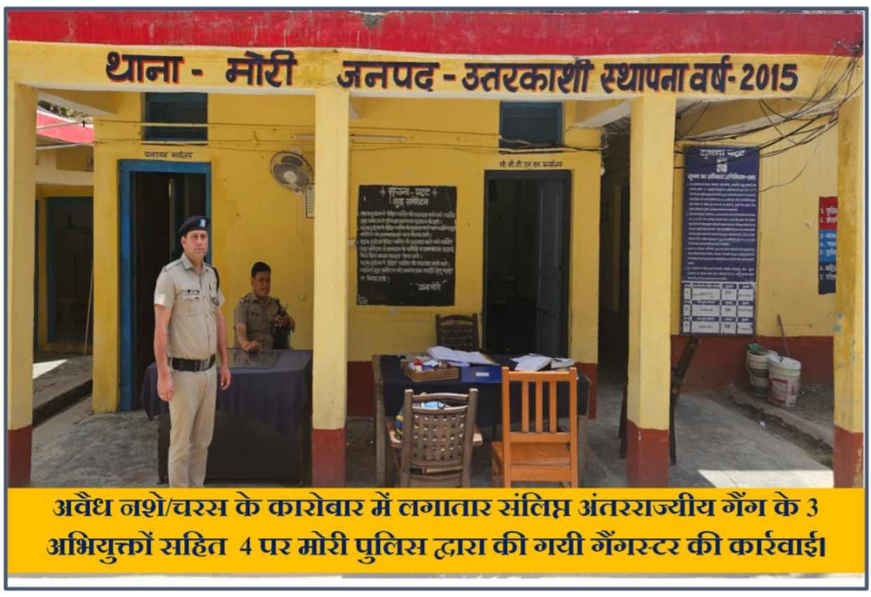 उत्तरकाशी में नशा तस्करों पर बड़ी कार्रवाई, मोरी के 4 अभियुक्तों पर गैंगस्टर एक्ट लागू