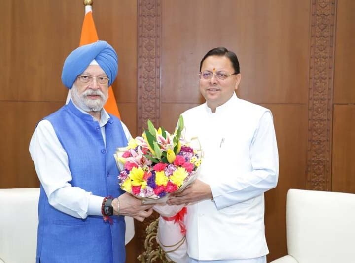 चारधाम यात्रा और आपदा प्रबंधन को लेकर मुख्यमंत्री धामी ने केंद्रीय मंत्री से मांगी अतिरिक्त एलपीजी आपूर्ति