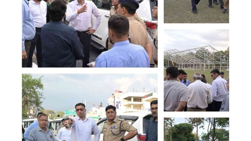 प्रधानमंत्री के दौरे से पहले देहरादून में तैयारियां तेज, डीएम ने किया स्थलीय निरीक्षण