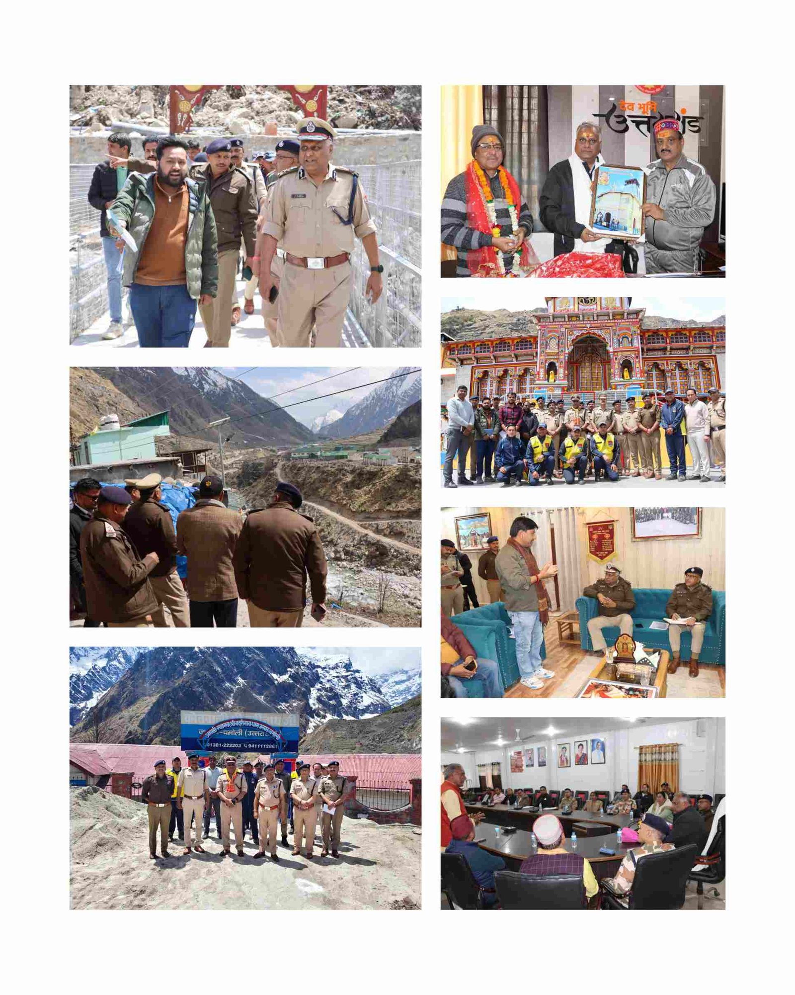 चारधाम यात्रा से पहले एक्शन मोड में एडीजी ए.पी. अंशुमान, ज्योतिर्मठ से माणा तक सुरक्षा व व्यवस्थाओं का किया निरीक्षण