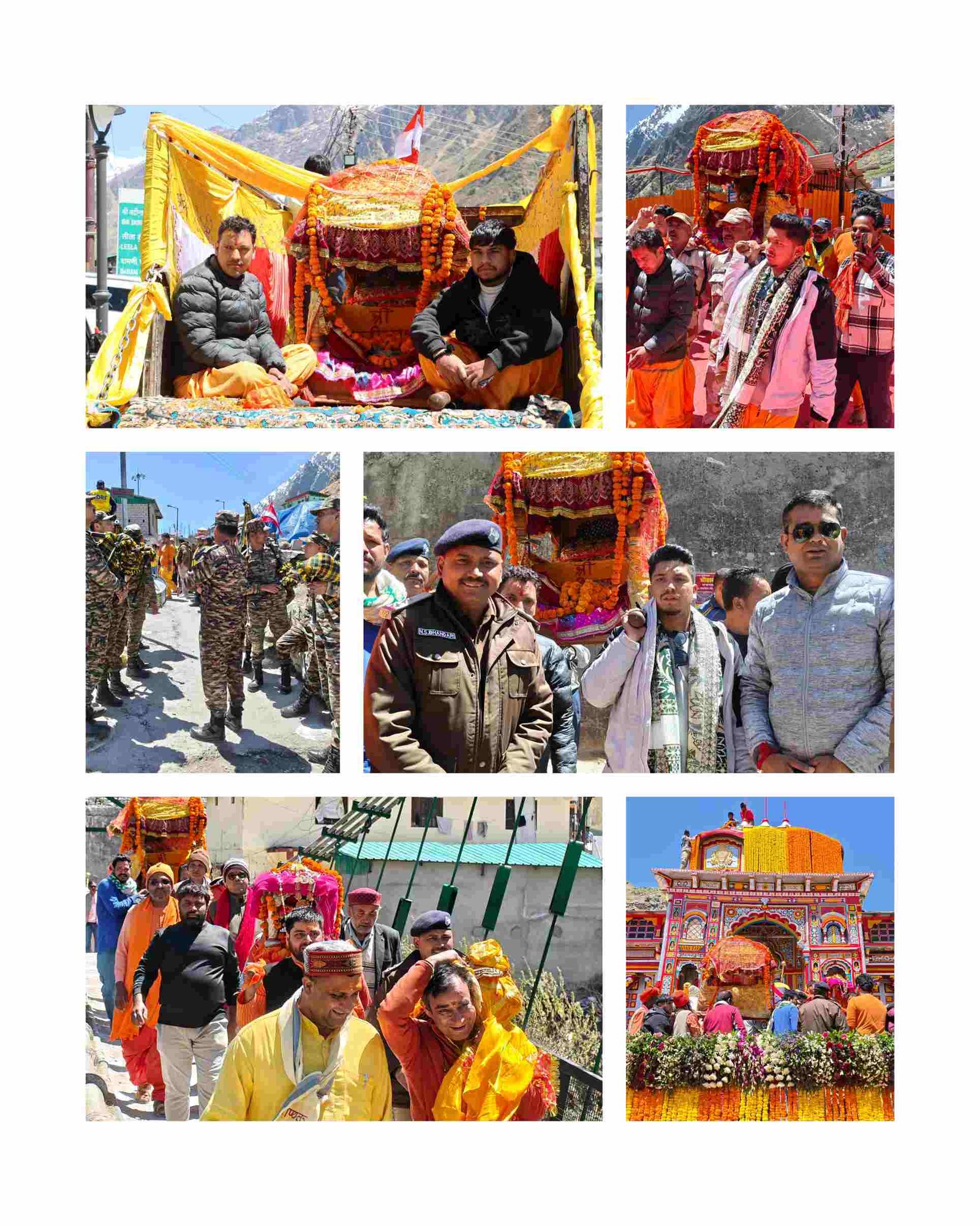 बद्रीनाथ धाम में दिव्य आगमन, उद्धव जी व कुबेर जी की डोलियाँ पहुँचीं, गूंजे जयकारे