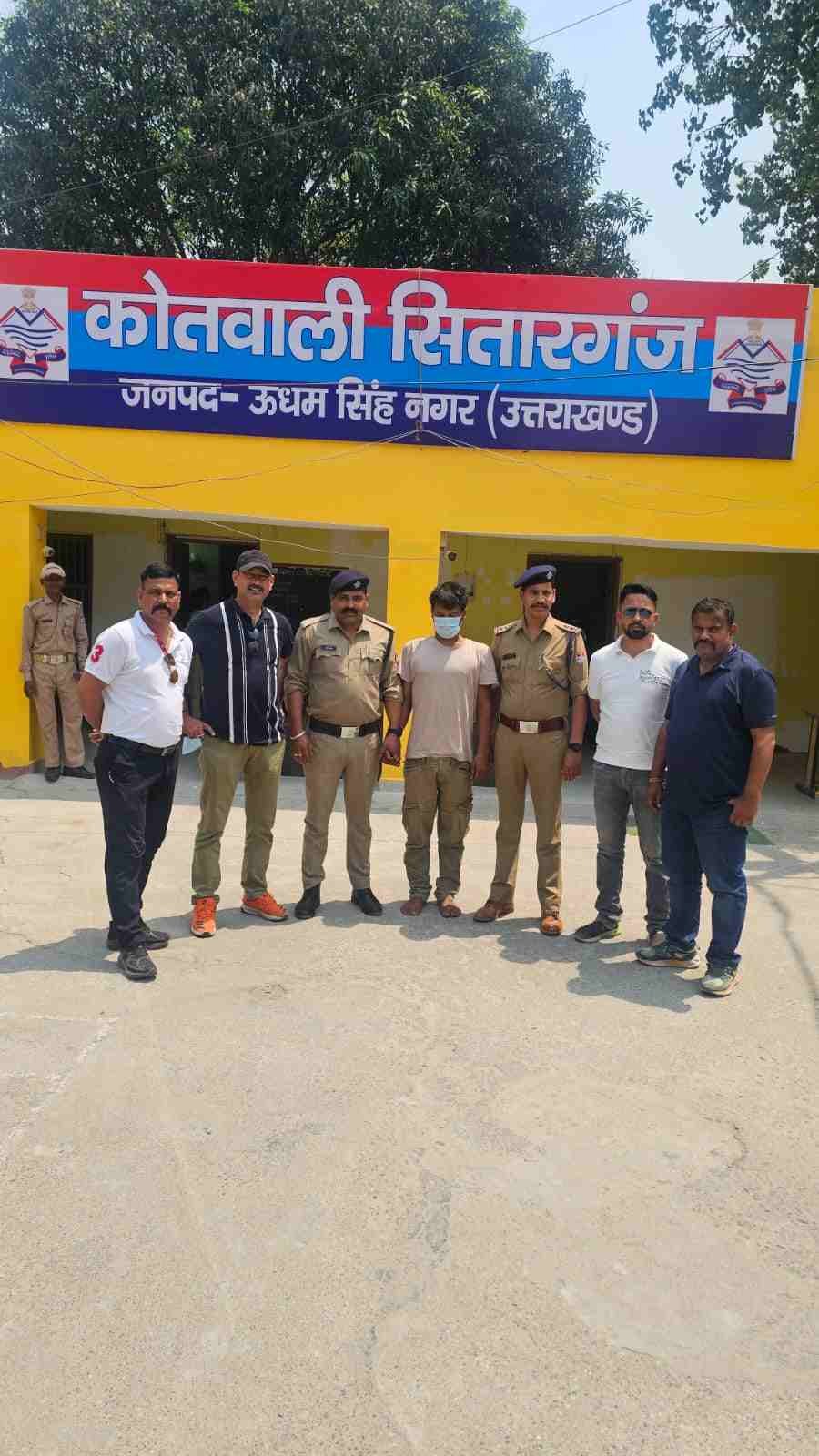 एसटीएफ व सितारगंज पुलिस की बड़ी कार्रवाई, 25 हजार का इनामी बदमाश मथुरा से गिरफ्तार