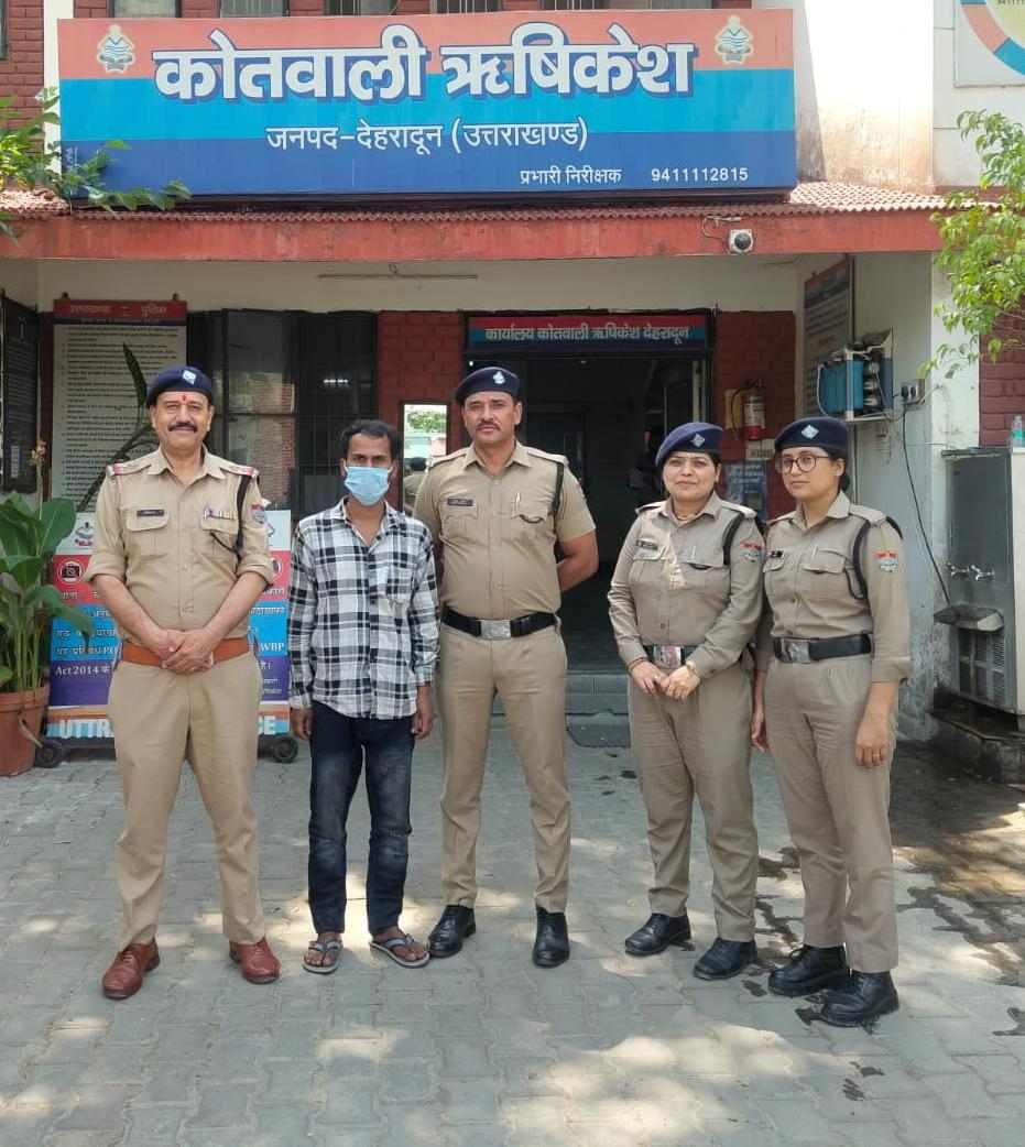 ऑपरेशन प्रहार के तहत ऋषिकेश पुलिस की बड़ी कार्रवाई, 25 हजार का इनामी आरोपी हरिद्वार से गिरफ्तार