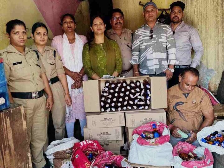 ऋषिकेश में आबकारी टीम की कार्रवाई, 16 पेटी अवैध शराब बरामद