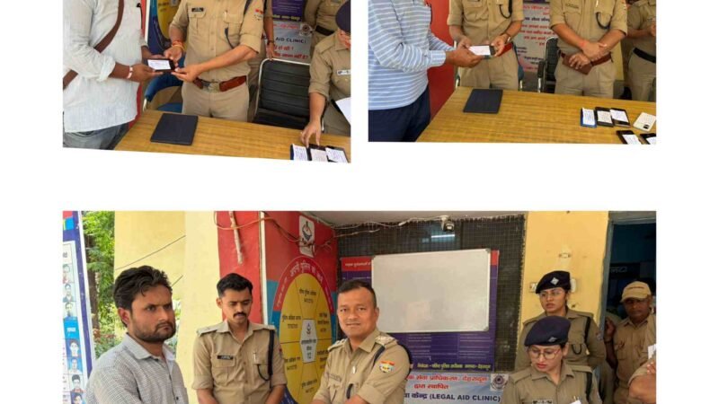 विकासनगर पुलिस की बड़ी सफलता— 3 लाख के 15 खोए मोबाइल बरामद, मालिकों को लौटाए