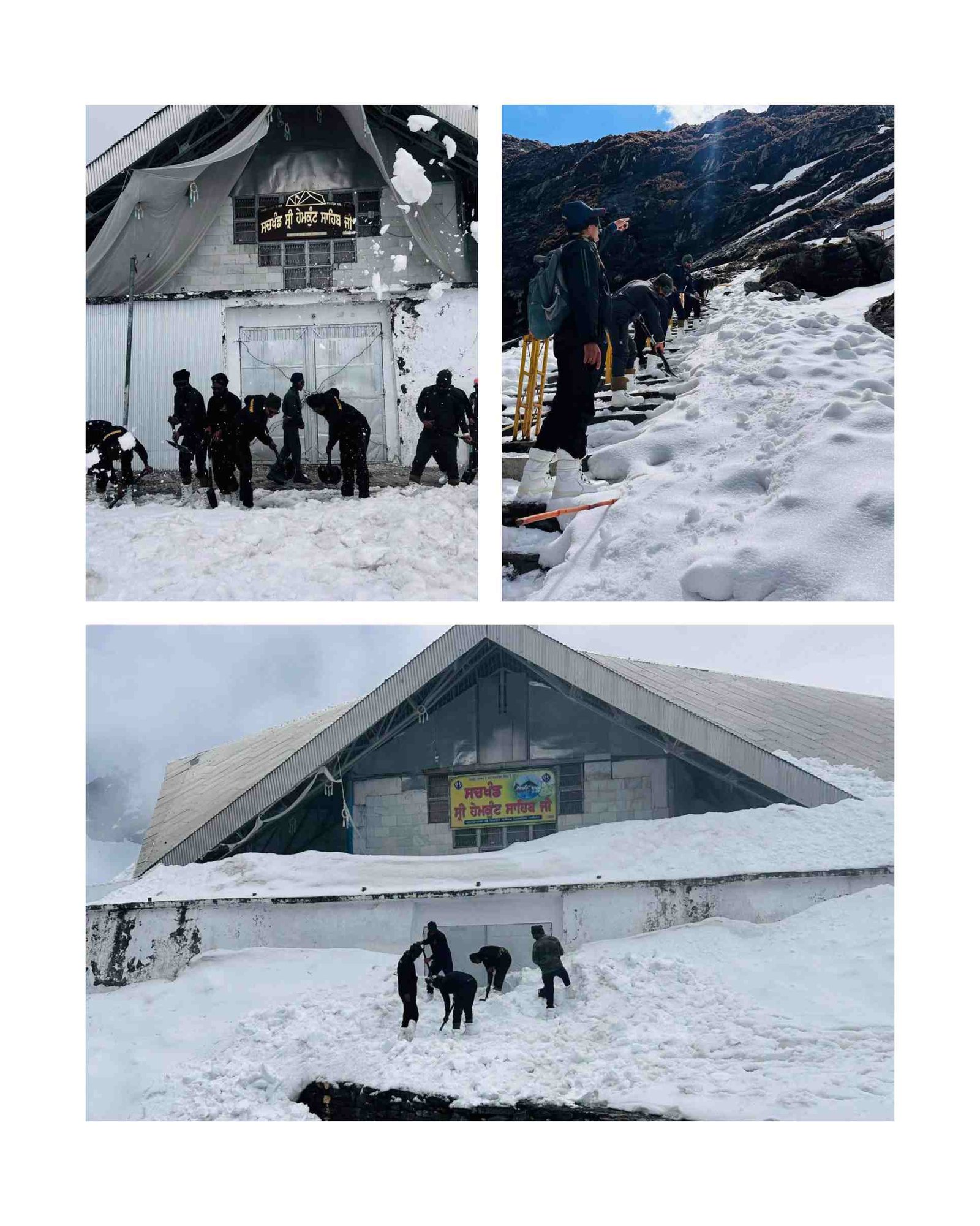 हेमकुंट साहिब मार्ग खोलने में सेना और सेवादारों की बड़ी उपलब्धि, ट्रैक चौड़ीकरण का काम शुरू