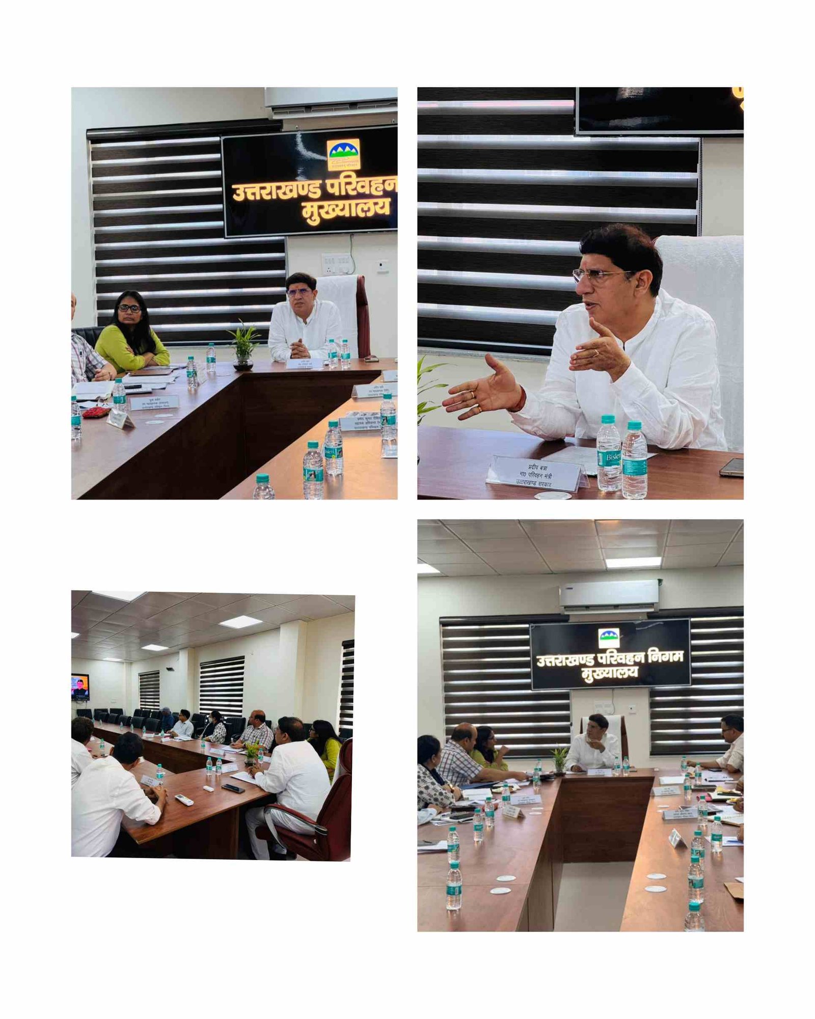 परिवहन मंत्री प्रदीप बत्रा का UTC मुख्यालय दौरा, यात्री सुविधाओं व सेवाओं में सुधार पर जोर