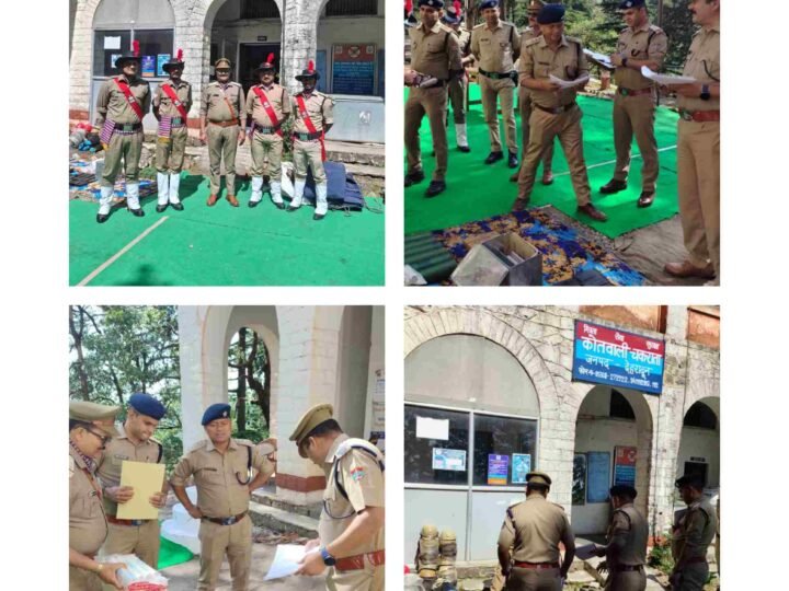 विकासनगर क्षेत्राधिकारी ने किया कोतवाली चकराता का अर्द्धवार्षिक निरीक्षण, व्यवस्थाओं को दुरुस्त रखने के निर्देश