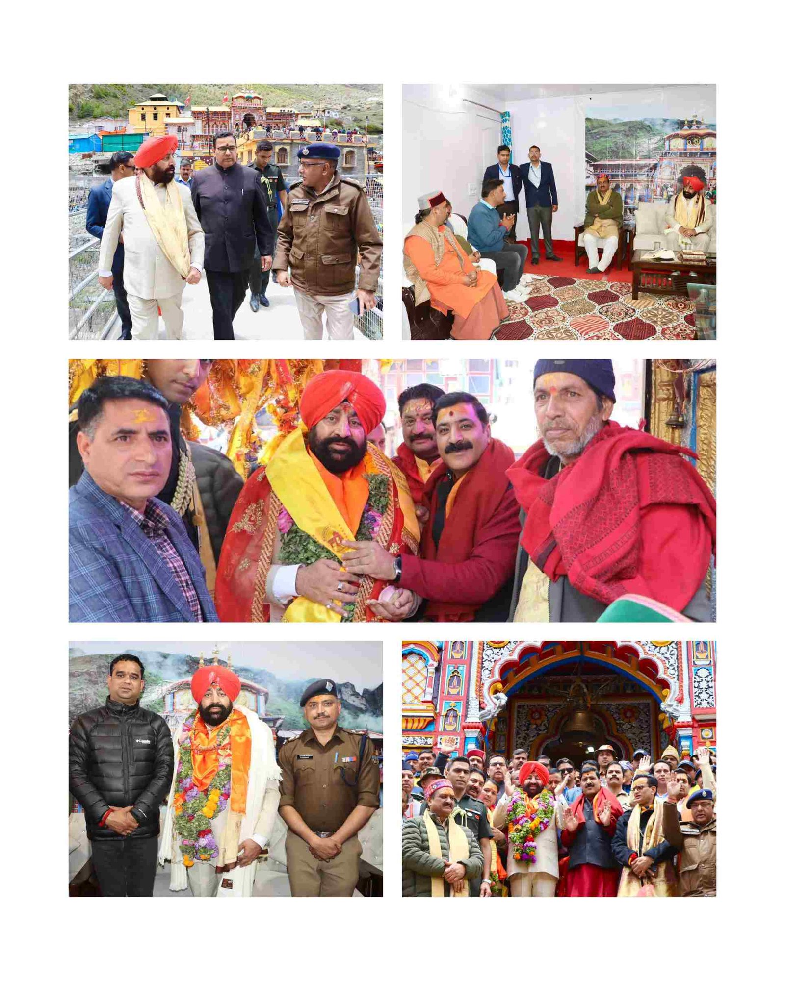 राज्यपाल लेफ्टिनेंट जनरल (से. नि.)गुरमीत सिंह ने किए बद्रीनाथ धाम के दर्शन, देश-प्रदेश की सुख-समृद्धि की कामना