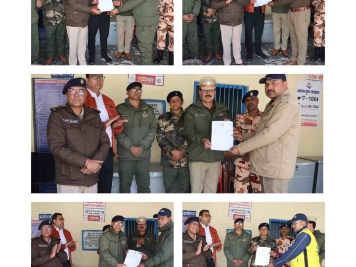 बद्रीनाथ धाम यात्रा में सेवा दे रहे “खाकी के असली हीरो” सम्मानित, एसपी चमोली और सीडीओ ने बढ़ाया जवानों का उत्साह