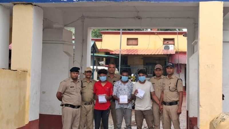 सहसपुर में नकबजनी का खुलासा, तीन शातिर चोर गिरफ्तार; 3 लाख की ज्वैलरी बरामद