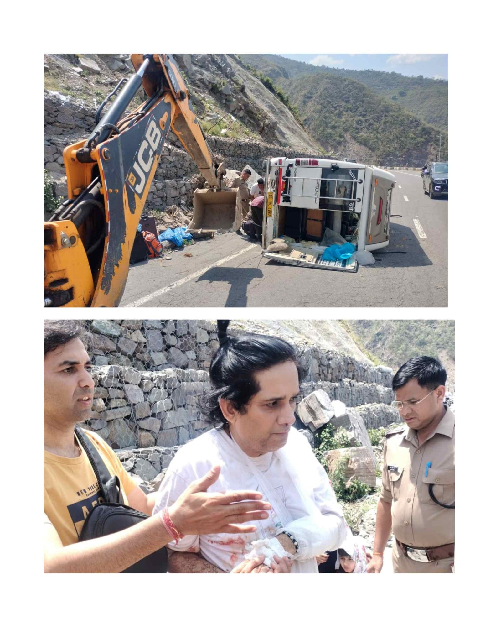 तीनधारा में टेंपो ट्रैवलर पलटी, पुलिस ने त्वरित राहत-बचाव कर घायलों को पहुंचाया अस्पताल