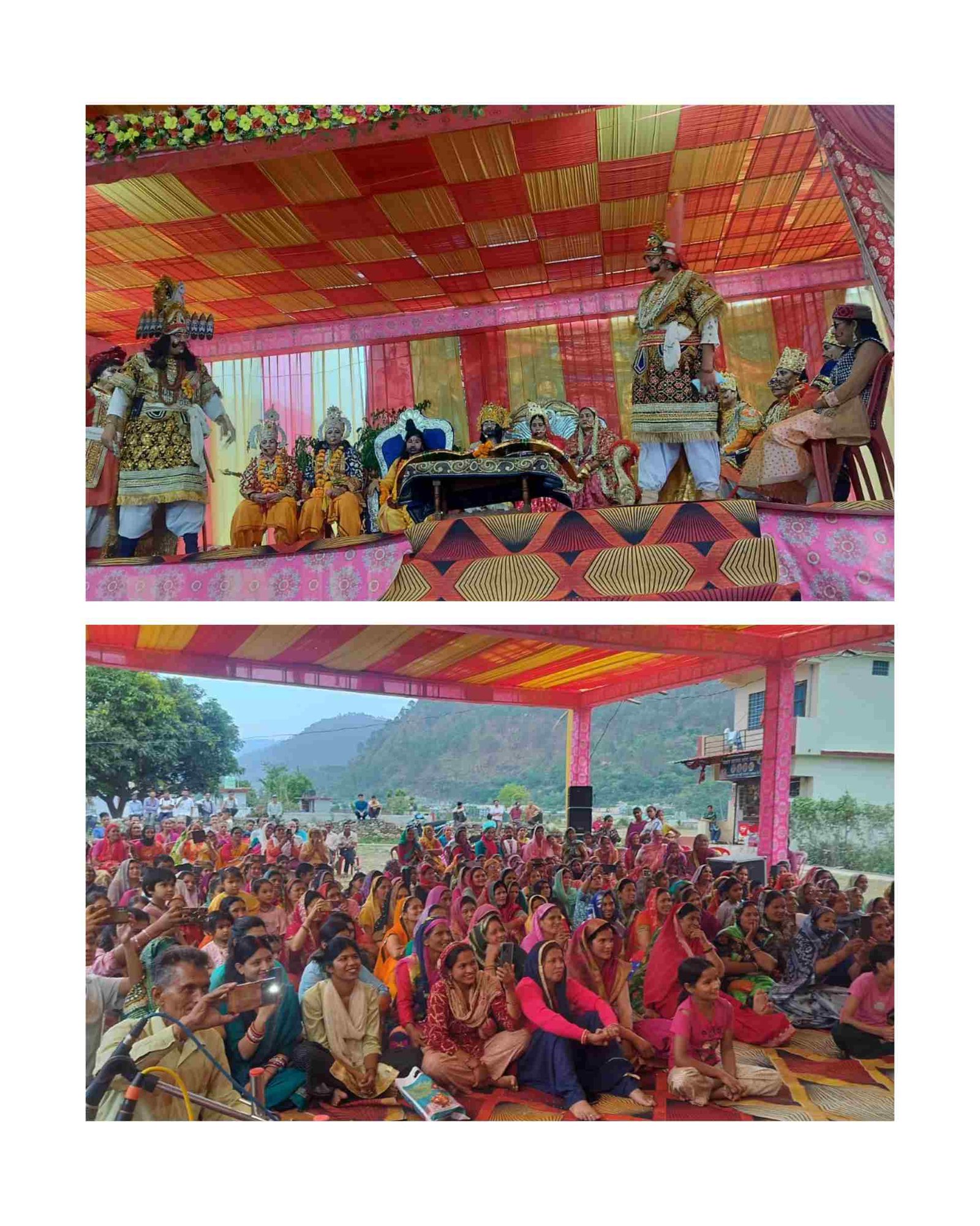 कोठानी गांव में महिला रामलीला की धूम, धनुष यज्ञ और सीता स्वयंवर मंचन ने बांधा समां
