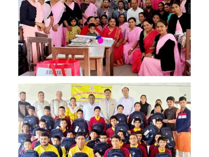 रोटरी क्लब ऑफ मसूरी ने 30 विद्यार्थियों को बांटे स्कूल बैग, उत्कृष्ट पौध संरक्षण करने वाले छात्रों को भी किया सम्मानित