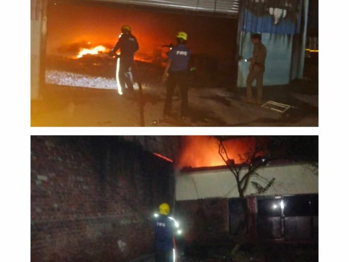 देर रात को अमेजन स्टोर में लगी आग, अंदर सो रहे दो कर्मचारियों की जलकर हुई दर्दनाक मौत