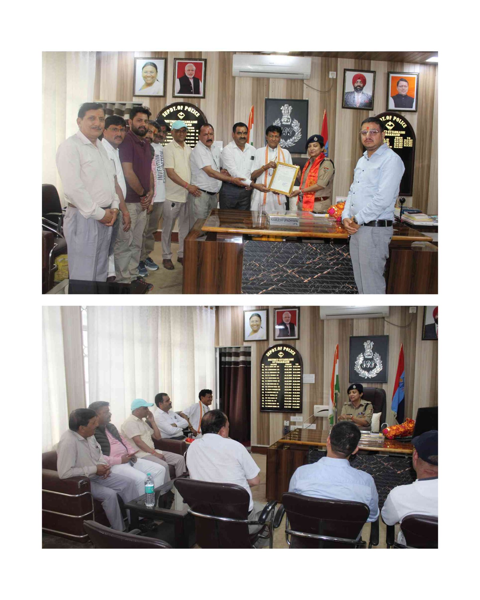 चारधाम यात्रा 2026: उत्तरकाशी पुलिस की व्यवस्थाओं से प्रभावित होटल एसोसिएशन यमुनावैली, एसपी कमलेश उपाध्याय का किया सम्मान