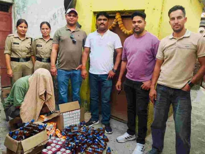 टिहरी बस अड्डे के पास अवैध शराब का जखीरा बरामद, एक आरोपी गिरफ्तार