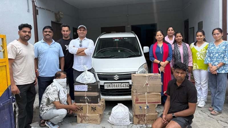 ऋषिकेश आबकारी टीम की बड़ी कार्रवाई, 7 पेटी तस्करी की शराब के साथ कार चालक गिरफ्तार