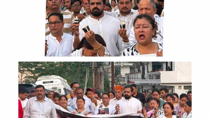 रीया थापा को कैंडल मार्च से श्रद्धांजलि, कांग्रेस ने परीक्षा व्यवस्था पर उठाए सवाल; शिक्षा मंत्री के इस्तीफे की मांग