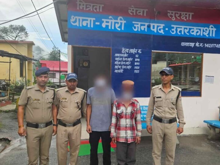 गैंगस्टर एक्ट के दो वांछित नशा तस्कर गिरफ्तार, मोरी पुलिस की बड़ी कार्रवाई