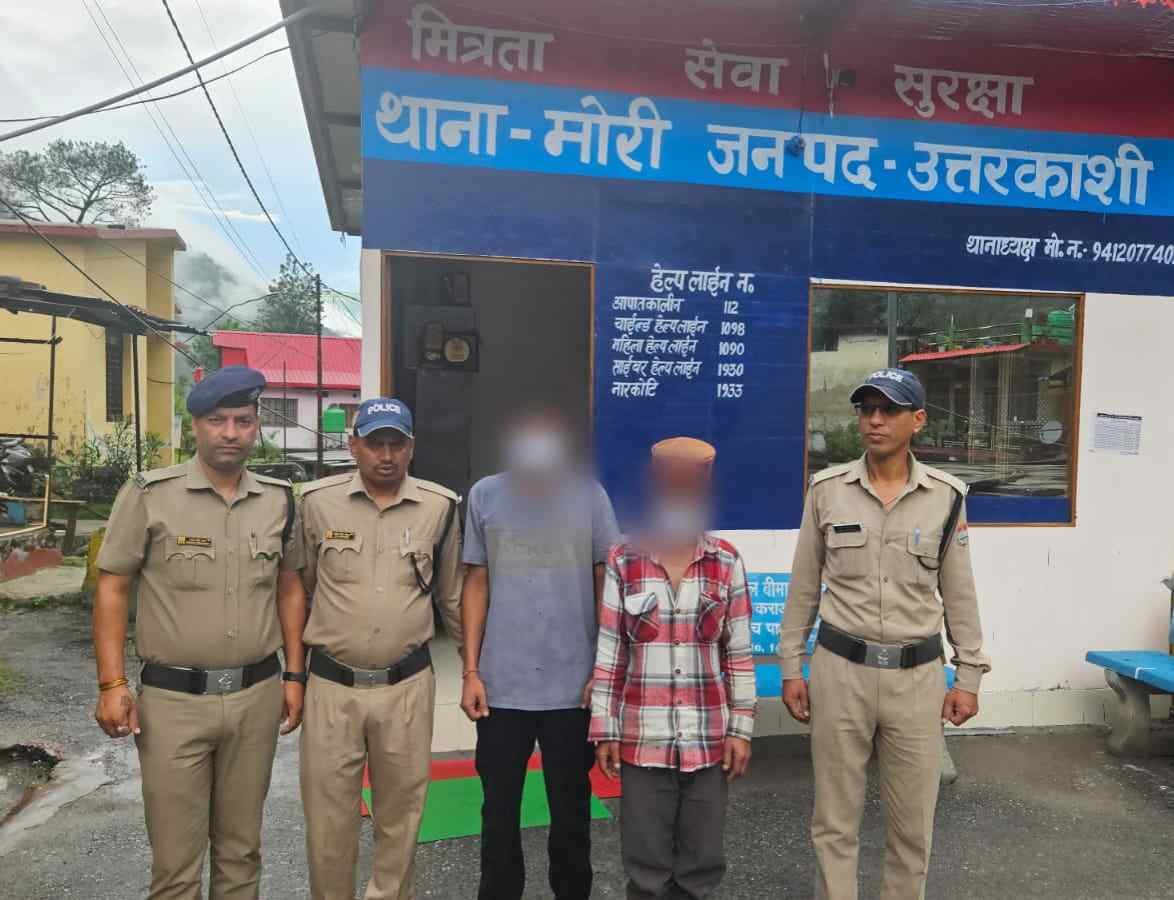 गैंगस्टर एक्ट के दो वांछित नशा तस्कर गिरफ्तार, मोरी पुलिस की बड़ी कार्रवाई