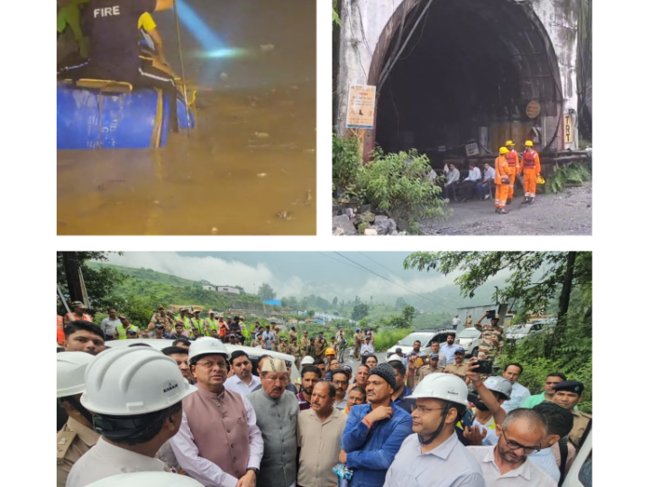 टीएचडीसी टनल हादसे में 22 में से 19 लोग सुरक्षित निकाले गए, 3 की तलाश जारी, 7 की मौत,खराब मौसम के बीच पीपलकोटी पहुंचे सीएम धामी