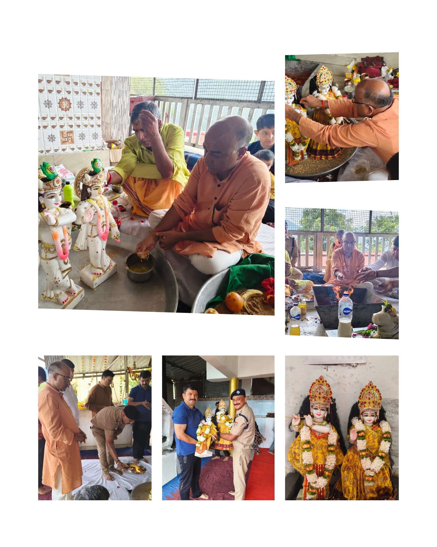 रिजर्व पुलिस लाइन गोपेश्वर में विधि-विधान से हुई श्री राधा-कृष्ण की प्राण प्रतिष्ठा