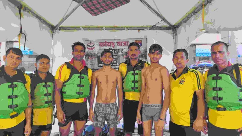 कांवड़ यात्रा के दौरान SDRF का रेस्क्यू अभियान जारी, गंगा-गंगनहर में संकट में फंसे 21 शिवभक्तों को सकुशल बचाया