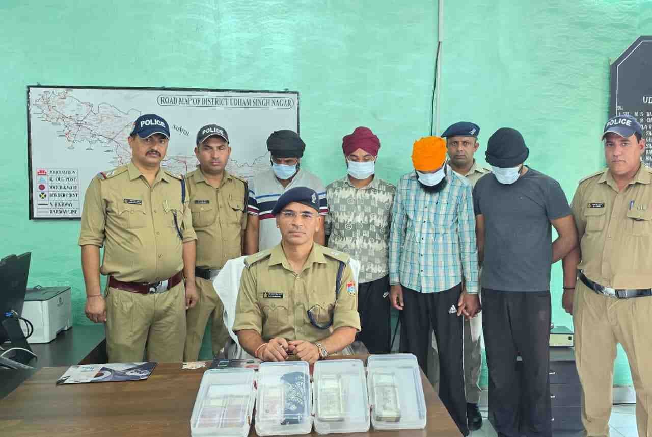 रुद्रपुर डकैती कांड का सफल खुलासा, चार अभियुक्त गिरफ्तार