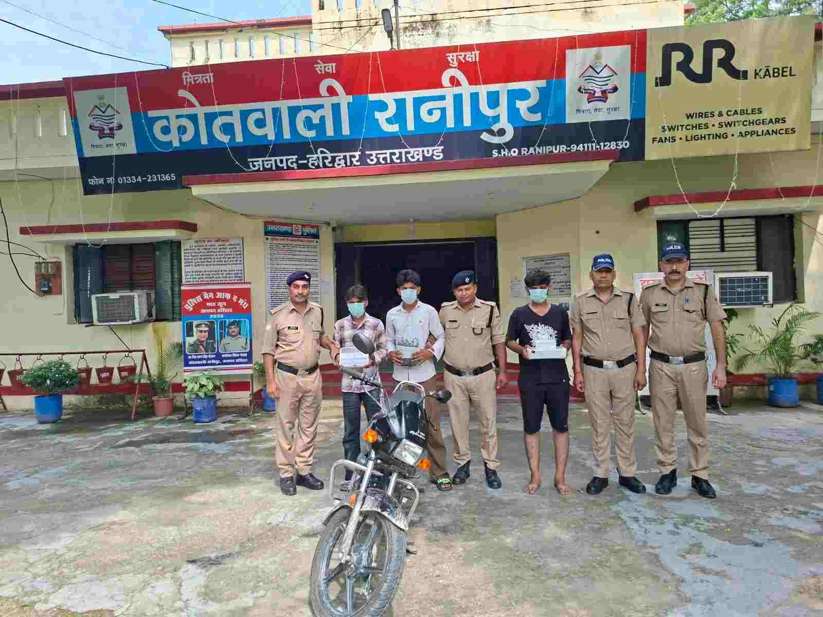 हरिद्वार में लूट का खुलासा, तीन शातिर लुटेरे गिरफ्तार