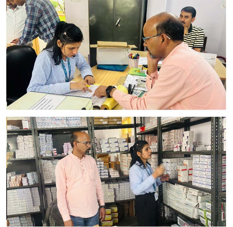 बागेश्वर में केंद्रीय औषधि भंडार का औचक निरीक्षण, जांच के लिए लिए गए 10 दवा नमूने