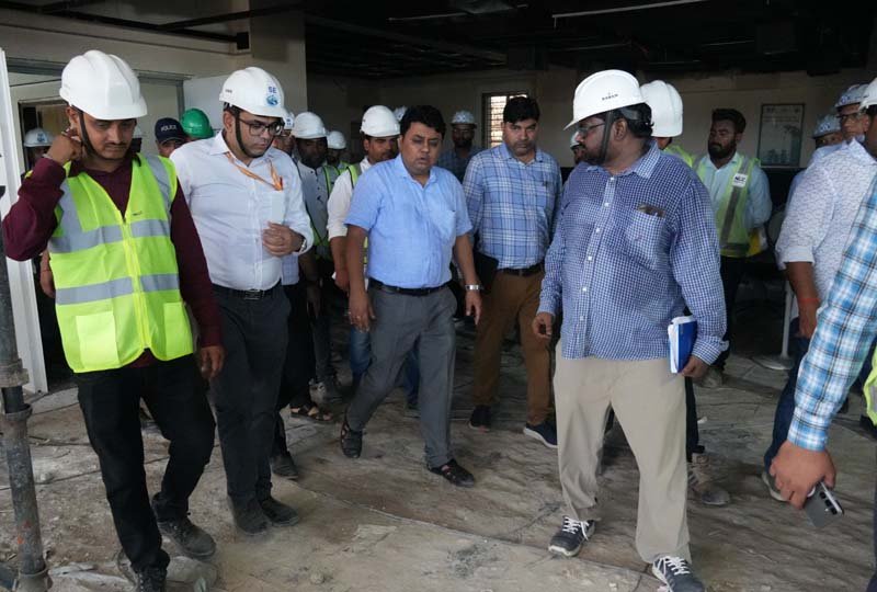 डीएम ने किया निर्माणाधीन एम्स किच्छा का निरीक्षण, 10 सितंबर तक ग्राउंड व फर्स्ट फ्लोर पूरा करने के निर्देश